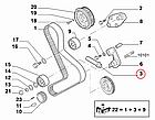 Натягувач ремня ГРМ Fiat Ducato 244, Peugeot Boxer 2, Citroen Jumper 2 (2002-2006) 2.8, 4279745, 082965, фото 6
