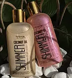 Кокосове масло для засмаги з шиммером Top Beauty Coconut Oil Shimmer 200 мл Rose, фото 2