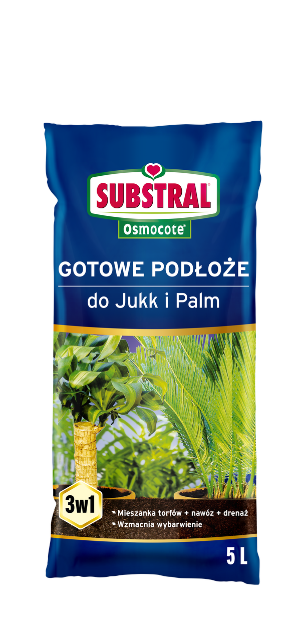 Торфосуміш для зелених рослин і пальм Substral Osmocote 5 л