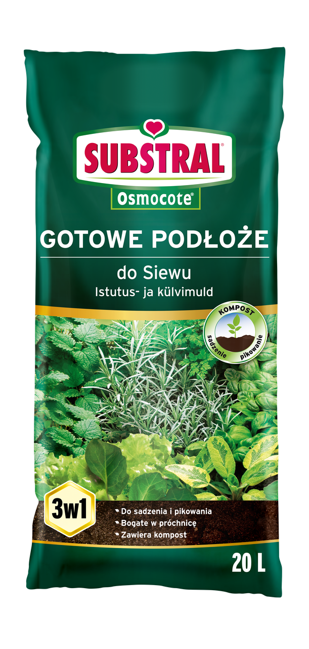 Торфосуміш для посіву Substral Osmocote 20 л