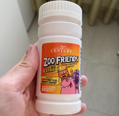 Zoo Friends with Extra C children's Multivitamin 60 chewable tabs