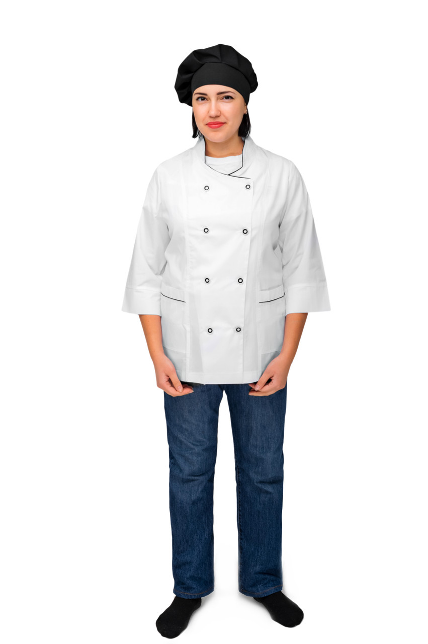 Кітель кухаря жіночий білий форма для кухаря 42-60 р