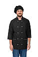 Сучасний кухарський кітель чоловічий чорний форма для кухаря 44-60 р, фото 3