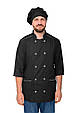 Сучасний кухарський кітель чоловічий чорний форма для кухаря 44-60 р, фото 4