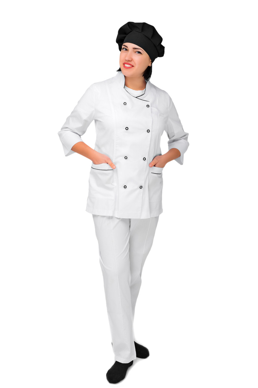 Уніформа для кухарів жіноча біла костюм кухарський 42-60 р