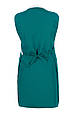 Фартух-накидка жіноча подвійна хітон темно зеленого кольору розмір універсальний, фото 2