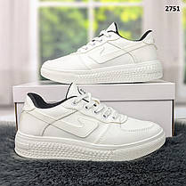 Кросівки кеди жіночі білі еко-шкіра Broman Україна, фото 2