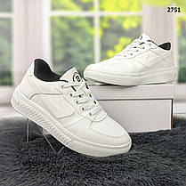 Кросівки кеди жіночі білі еко-шкіра Broman Україна, фото 5