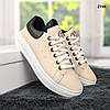 Кросівки жіночі бежеві еко-шкіра Bromen Україна, фото 6
