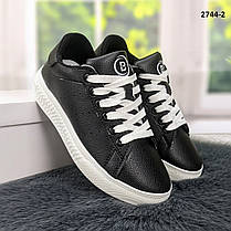 Кросівки жіночі чорні еко-шкіра Bromen Україна, фото 5