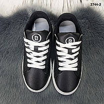 Кросівки жіночі чорні еко-шкіра Bromen Україна, фото 2