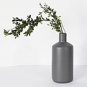 Ваза гончарна 22 см керамічна для квітів настільна "Лофт 1" Сірий Rezon