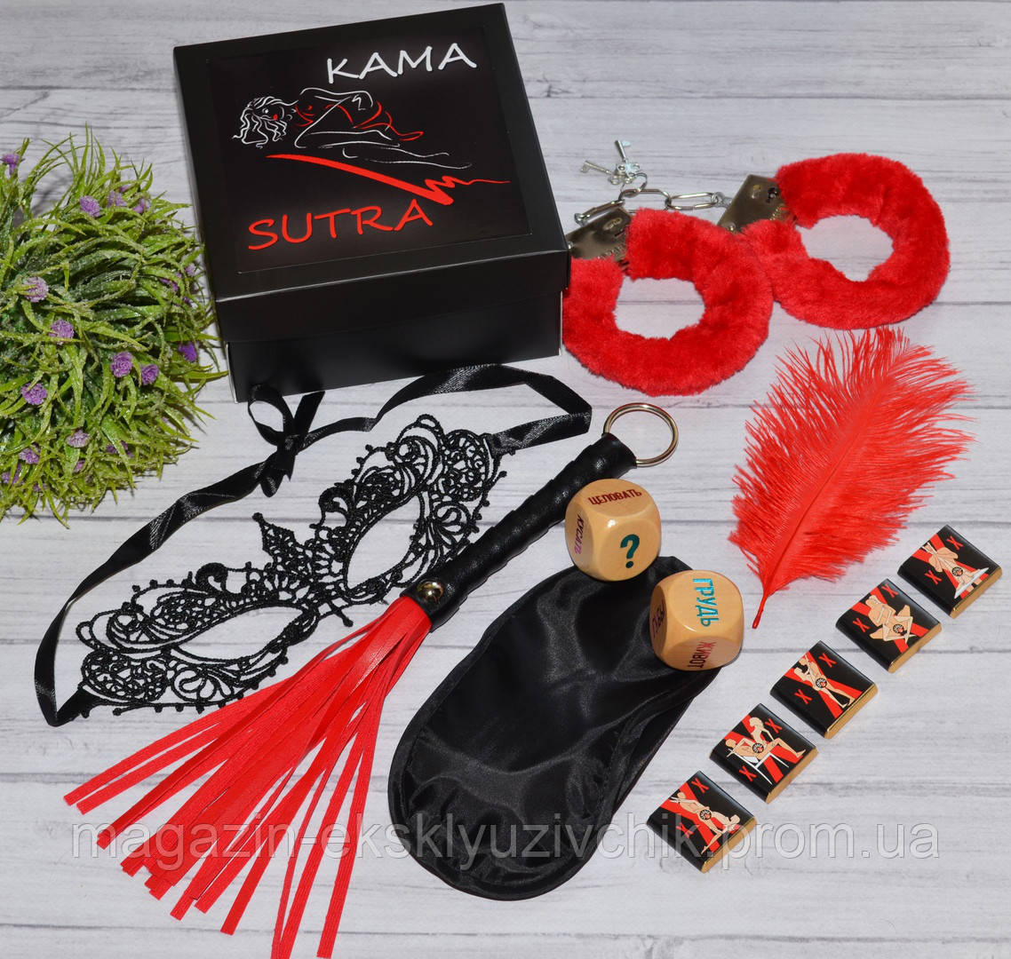 Еротичний секс-набір для дорослих KAMA SUTRA 7в1