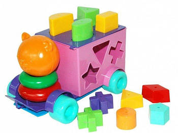 Розвиваюча машинка-сортер Тигреня 21 елемент Тигрес 39177 G-Rich