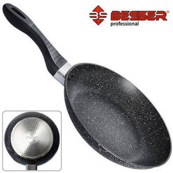 Сковорода SATOSHI STONE лита антипригарне "кам'яне" покриття 28 см 10219 G-Rich