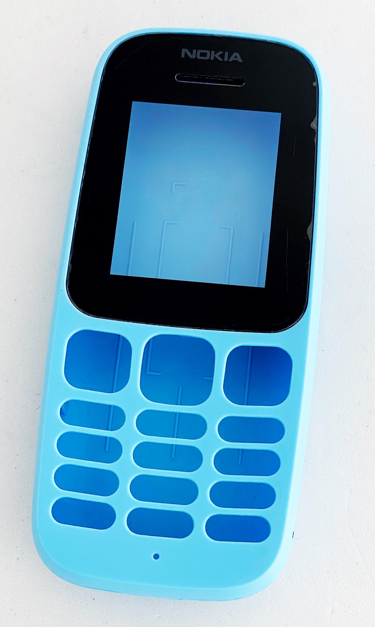 Корпус Nokia 105 2017, синій, без середньої частини, фото 1