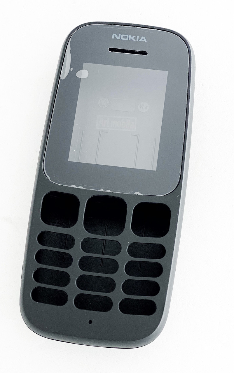 Корпус Nokia 105 2017, чорний, без середньої частини, фото 1