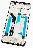 Дисплей (экран) для Nokia 3.1 Plus + тачскрин, черный, с передней панелью