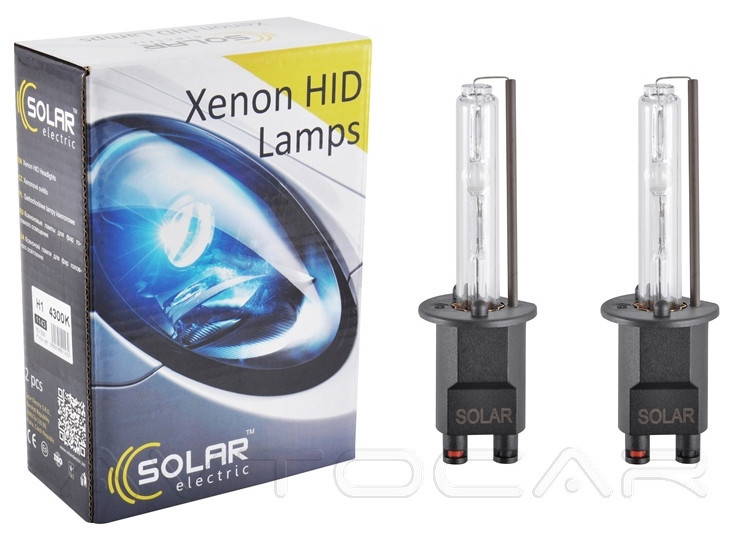 Лампи ксенонові SOLAR Xenon HID H1 85 V 35 W P14.5s KET (2шт.)