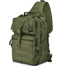 Тактичний рюкзак Eagle M04G (штурмовий, військовий) чоловіча сумка через плече Оливковий 20 л.