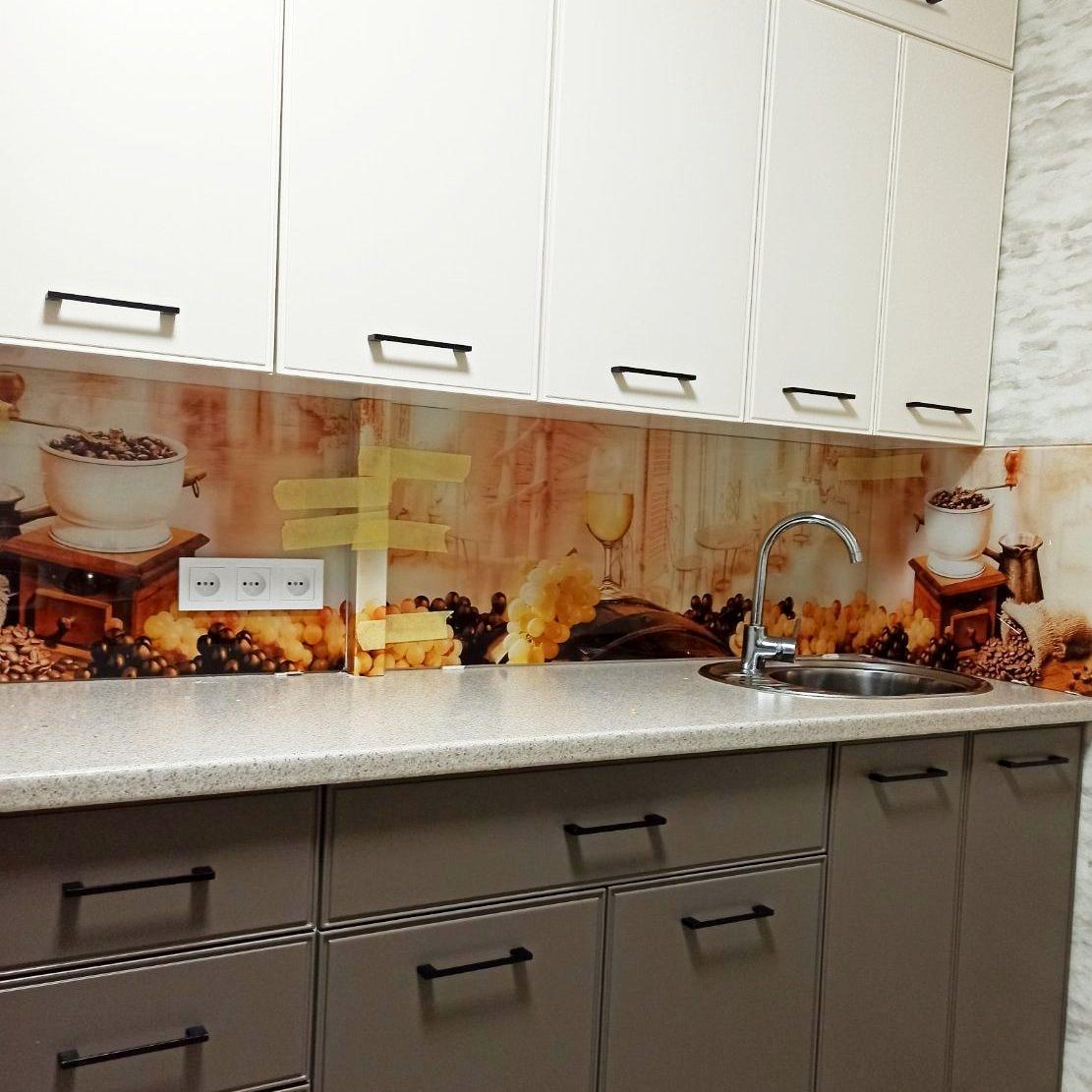 Склопанель для стіни кухні/Скіналі Колаж, фото 1