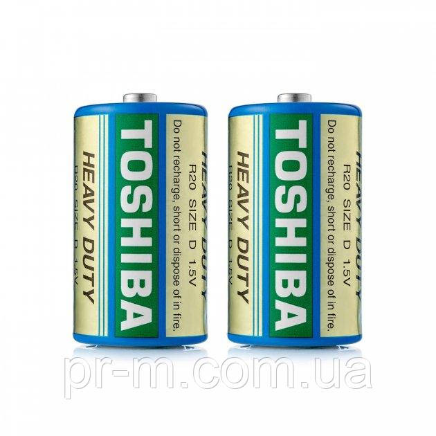 Батарейка TOSHIBA R20 D 20шт/уп (ціна за 2шт/пара)