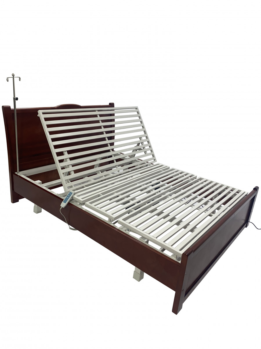 Широке електричне дерев'яне медичне ліжко 150 см ширина ложа MED1 ⁇  KYJ-205