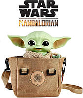 Малюк Йода 28 см Зоряні війни Мандалорець  в сумці Star Wars The Child Plush Yoda Baby