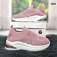 Дитячі кросівки для дівчинки текстильні пудрового кольору, фото 6