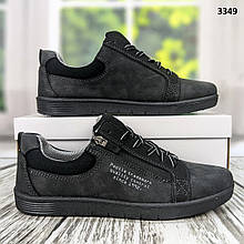Кросівки чоловічі кеди чорні демісезонні Paolla Україна 40