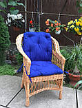 Крісло "Звичайне" з синьою подушкою, фото 4