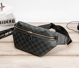 Чоловічий нагрудний пояс сумка в стилі чорний месенджер барсетка сумка на пояс слінг через плече(BRT)