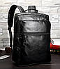 Великий чоловічий рюкзак для ноутбука з екошкіри(BRT), фото 3
