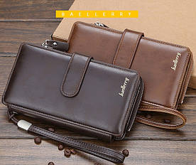 Чоловічий клатч портмоне Baellery Світло-коричневий(BRT)
