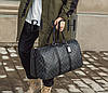 Стильна чоловіча сумка на плече, велика та містка дорожня сумка для ручної поклажі з ручкою, фото 7