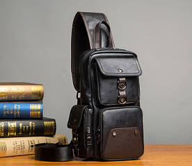 Чоловіча сумка рюкзак на груди(BRT)