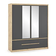 Шафа (шкаф) в спальню з ДСП Домініка 4Д2Ш Мебель Сервіс