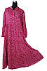Платье длинное с капюшоном свободного кроя р. 52-56 малиновое (C4204)