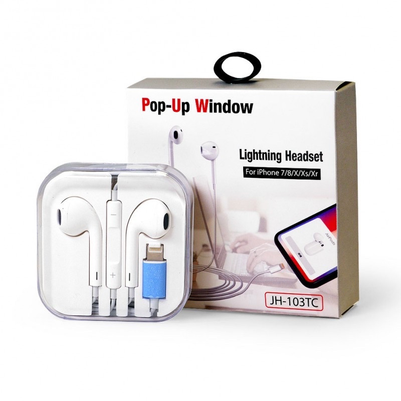 Навушники Earphones JH-103TC Lightning з мікрофоном Bluetooth для IPhone 7/8/X/Xs/Xr/11/11Pro Max/12