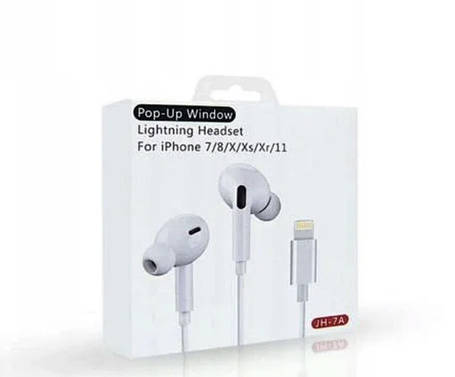 Навушники вакуумні Earphones JH-7A Lightning з мікрофоном Bluetooth для IPhone 7/8/X/Xs/Xr/11/11 PRO MAX, фото 2