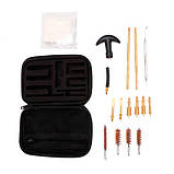 Набір для чищення стовбура зброї, прямий шомпол, 15 предметів у чохлі, фото 2