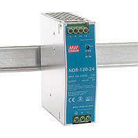 Блок питания MEAN WELL NDR-120-24 5A 24V DC 120W на DIN-рейку (вход 90~264V AC / 127~370V DC)