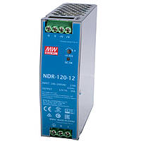 Блок питания MEAN WELL NDR-120-12 10A 12V DC 120W на DIN-рейку (вход 90~264V AC / 127~370V DC)