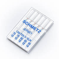 Набор игл для бытовых швейных машин SCHMETZ Jersey 130/705 H SUK (2x70, 2x80, 1x90) 5 шт