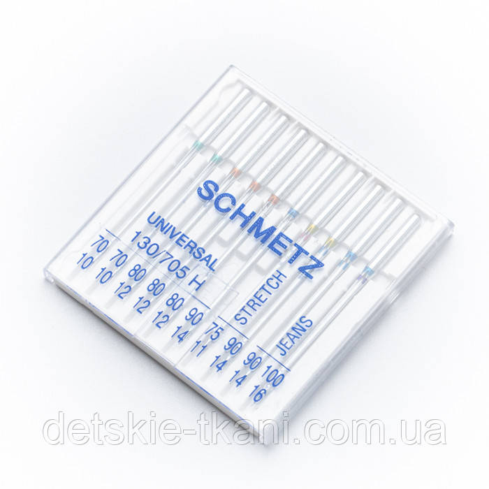 Набір голок для побутових швейних машин SCHMETZ SORT 130/705 H SORT XVS 10 шт