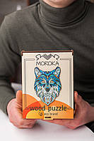 Дерев'яний пазл. Вовк