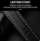 Оригінальний дизайнерський чоловічий механічний годинник WishDoIt Baron на чорному шкіряному ремінці, фото 9