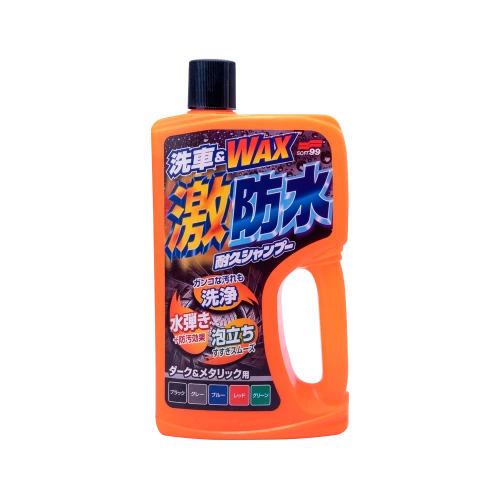 Водовідштовхувальний шампунь для темних автомобілів SOFT99 Water Block Shampoo - Dark & Metallic