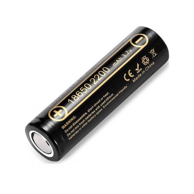 Аккумулятор 18650 Li-Ion LiitoKala Lii-22A, 2200mah （2100-2300mah）, 3.7V (2.75-4.2V), Black, PVC BOX