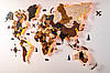 Дерев'яна карта світу на стіну CraftBoxUA з підсвічуванням, фото 8